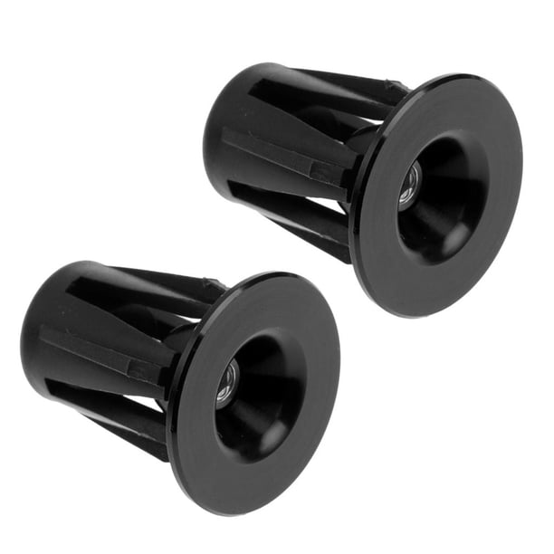 2 tapones para manillar de bicicleta de montaña y BMX. Negro