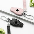 thumbnail image 2 of Car Key Fob Cover Case Protector Leather Car Remote Key Fob Cover Case For Mercedes Benz GLK GLA GLC CLA CLS CLK, 2 of 9