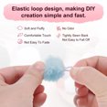 thumbnail image 2 of Uxcell 35-Pack Faux Fur Pom Poms, 1.2 Inch/ 3 cm Soft Fluffy PomPoms Balls Faux Rabbit Fur with Elastic Loop for DIY[Light Blue], 2 of 7