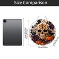 thumbnail image 6 of Circular Hanging Door Sign Pearl Painting Artwork, Harvest Pumpkin with Black Raven & Stardust Moon, Festive Gothic Halloween Party Home Door Wall Hanging Decorative Crafts, 6 of 7