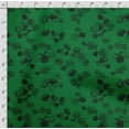 thumbnail image 4 of Soimoi Floral Printed, Polyester Fleece, Fabric by The Yard Sewing DIY Stretch Fabric 56 Inches Wide, WarmFabric for Hats, Coats, Gloves, Blankets, Green, 4 of 5