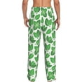 thumbnail image 6 of Mens Pajama Pants, Green Leaves Soft Sleep & Lounge Pants for Men, Cuteness Casual PJ Bottoms Pants with Pockets, 6 of 7