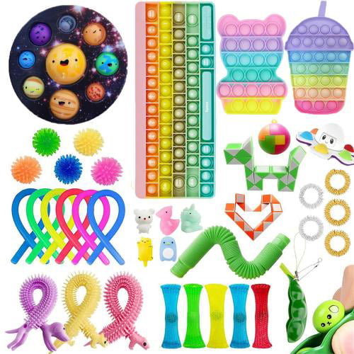 Push It Pop Fidget Bubble Pop Trend Spielzeug Toy Anti Stress Rainbow TikTok 