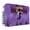 Light Purple Black, variant on Blue Gold Wave Indoor Air Conditioner Cover, Double Insulated AC Covers for Inside, Summer Coastal Ocean Stripe Waterproof Window Air Conditioner Covers with Elastic Straps 17"Lx13"Wx3.5"D