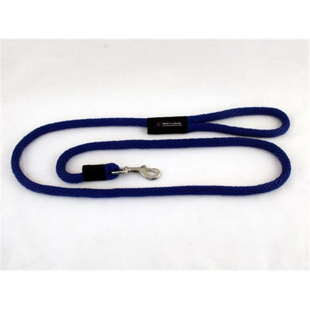 Soft Lines Dog Snap Leash 0.62 In. Diameter By 10 Ft. - Royal Blue