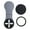 Gray, variant on Aluminum Alloy Phone Holder Vehicle Mount for Large Screen Displays Secure Design for Hands Convenience
