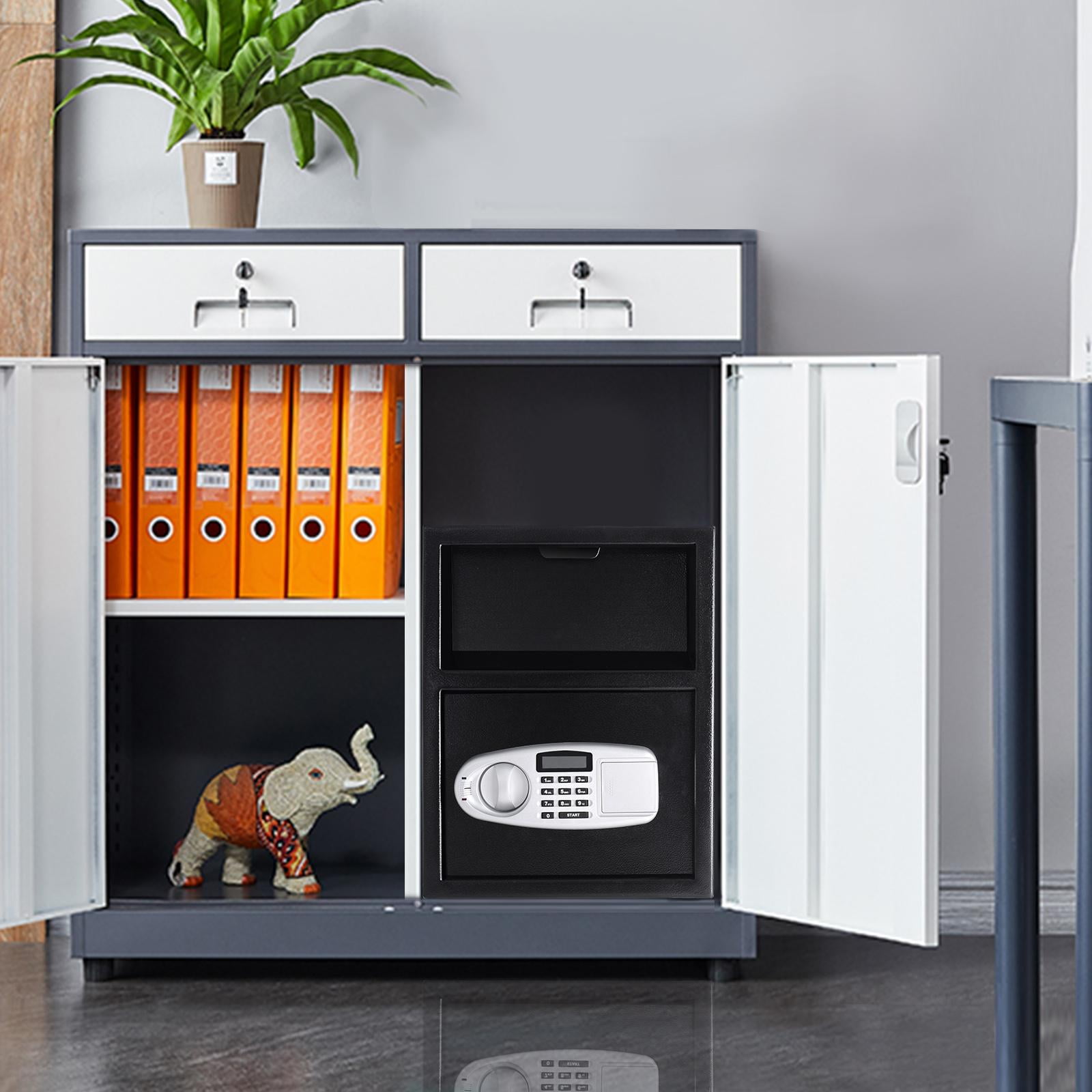 Giantex  Digital Safe w/Emergency Keys and Deposit Slot, Electronic Cabinet for Cash Jewelry Documents Gun