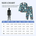 thumbnail image 3 of Naloa Christmas Snowman Gift Men’s Pajamas Set - Long Sleeve Button Down Sleep Shirt and Pajama Bottoms Sleepwear Set-Small, 3 of 6