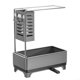 thumbnail image 1 of Sink Organizer with Integrated Sponge Holder, Soap Dispenser, and Towel Rack for Kitchen or Bathroom Cleaning Supplies (Gray), 1 of 5