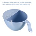 thumbnail image 4 of Unique Bargains Rice Washing Bowl Kitchen Strainer Colander Bowl Drain Basket for Fruits Vegetables Cleaning - Light Blue, 4 of 6