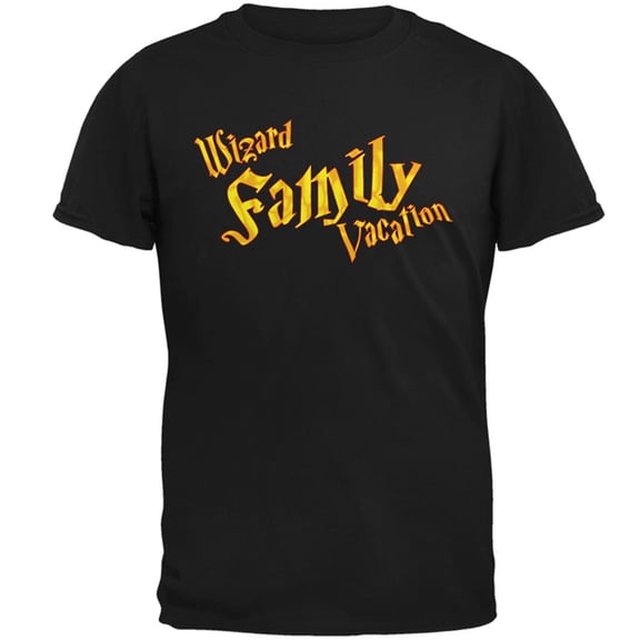 Wizard Family Vacation Mens T Shirt Black 3X-LG
