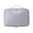 Gray, variant on Gray Dacron Makeup Bag with Detachable Inner Pouch, Compact & Portable Organizer for Cosmetics, 9.06"x3.15"x6.5"