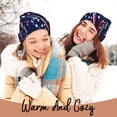 thumbnail image 4 of Gaeub Red White Blue Fireworks 1 Print Unisex Knitted Hat,Warm Winter Beanie,Unisex Fashion Knit Cuffed Cap,Ski Hat for Men and Women, 4 of 6