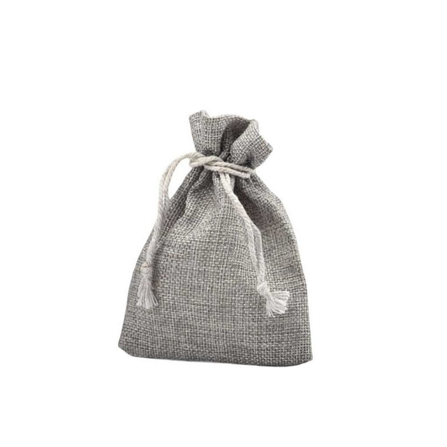 Jumpingount Bolsa de joyería Bolsa de arpillera Bolsa de regalos Cordón Embalaje de joyería Accesorio de caramelo de boda Multifunción Ropa, zapatos y accesorios Miscelánea Gris Jumpingount AP017562-01