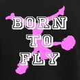 thumbnail image 3 of CafePress - Born To Fly Pink Cheerleader Pajamas - Women's Short Sleeve Print T-Shirt and Pants Dark Cotton Pajama Set, 3 of 7