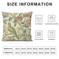 thumbnail image 5 of PHYHOO  Flowers Birds Light Green Throw Pillow Cover, Cushion Case Outdoor Decoration for Sofa Couch Farmhouse, 5 of 5