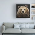thumbnail image 3 of Hippie Hound Studios 'Black Background Grizzly Bear 'Honey'' Canvas Art, 3 of 3