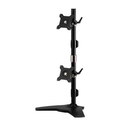 UPC: 0650177303062 | Amer Networks Dual Monitor Vertical Stand Mount  Black