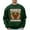 Army Green, variant on Mens Hoodless Hoodie Sweatshirts Solid Color Crew Neckleter Turkey Pattern Printed Mes Activewear,Khaki,2XL