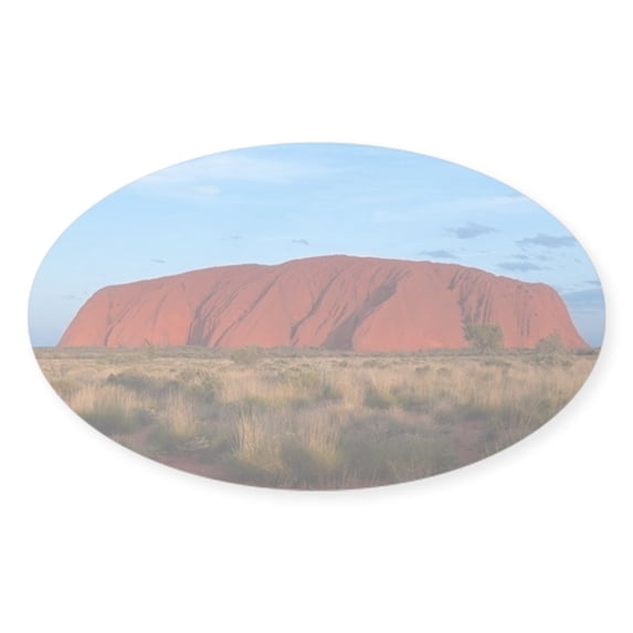 CafePress - Ayers Rock - Sticker (Oval)