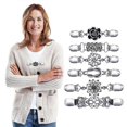 thumbnail image 2 of 2025 Latest Model Cardigan tie clip scarf tie clip sweater shawl clip cardigan, 2 of 5