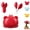 Red, variant on Crab-Shaped 4-in-1 Multi Tool Opener,Beer Bottle Opener,Magnetic Fridge Magnet,Mini Scissors Retractable Box Cutter,Compact Kitchen Gadget for Home Office