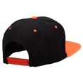 thumbnail image 4 of Smile Face Embroidered Two Tone Cap - Neon Orange OSFM, 4 of 5