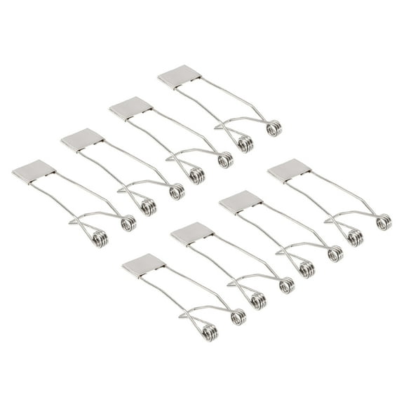 Uxcell 53x19mm Fix Clamps for Ceiling Lamp Recessed Light Downlight Spring Clips 8 Pack