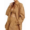 thumbnail image 2 of Women'S 3 Piece Outfits Set Spaghetti Strap Tank Long Sleeve Cover Up Blouse Casual High Waist Shorts Yellow S, 2 of 10