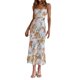 thumbnail image 3 of Txlixc Mujer Sexy Ahueca Hacia Fuera Maxi Vestido Spaghetti Straps Lace Up Bodycon Elegante Noche Fiesta Club Wear Midi Vestido Txlixc Casual, 3 of 8