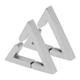 thumbnail image 4 of Pendientes triangulares para mujer, aretes geométricos tipo botón, aretes tipo puño, aretes únicos tipo botón, aretes tipo botón de acero de titanio, aretes minimalistas, joyería para las orejas, 4 of 7