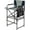 Navy/Sage Green, variant on Yuanmin 31" Extra Tall Director Chair w/Side Table, Heavy-Duty Steel Frame Portable Folding Bar Stool w/Storage Pockets, for Makeup Artist, Salon, Studio, Camping, 300 lbs Capacity (Navy)