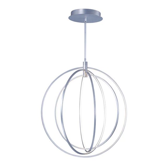 ET2 E24048-BP 30 in. Concentric LED Pendant Ceiling Light, Brushed Pewter