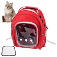 thumbnail image 3 of Cat Carrier Backpack, Cute Eye Catching Thickened  Pad Transparent Cat Backpack Anti Slip  for Outdoor Activities for Travel Trip, 3 of 8