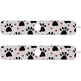 thumbnail image 3 of Dog Paw Cute Valentine 2PCS Faucet Absorbent Mat Kitchen Faucet Sink Splash Guard Microfiber Cloth Faucet Splash Catcher Water Absorbent Mat Behind Faucet, Faucet Mat for Kitchen Sink 30x5in, 3 of 7