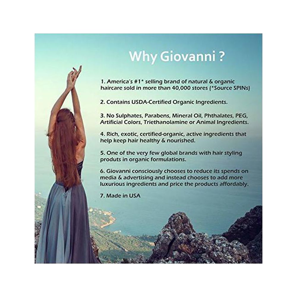 Giovanni Mousse Air-Turbo Charged Hair Styling Foam, 7 oz. , Lightweight for Natural Curls, Medium to Firm Hold, Wash & Go, No Parabens, Color Safe (Pack of 3) - image 3 of 3