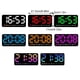 thumbnail image 2 of Billuyoard Reloj de pared LED con alarma dual, brillo ajustable y reloj despertador con visualización de fecha controlada por voz Decoración del hogar Estilo 2, 2 of 6
