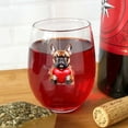 thumbnail image 4 of Happy Valentine's Day French Bulldog Brings Love Heart 15oz Stemless Wine Glass Mug Dog Lover Gifts Wine Glasses Cup - 02028, 4 of 5