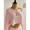 thumbnail image 3 of Conjunto De Dos Piezas Rosa-2 Con Top Asimétrico Y Shorts Cortos, 3 of 28
