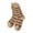 Coffee, variant on Women Patterned Crew Socks Brown Tone Knit Socks for Fall Winter, Soft Casual Socks