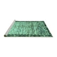 thumbnail image 2 of Ahgly Company Machine Washable Indoor Rectangle Abstract Turquoise Blue Modern Area Rugs, 6' x 9', 2 of 4
