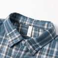thumbnail image 3 of Mens Big & Tall Plaid Shirt, Short Sleeve Shirts for Men Summer Lightweight Casual Printed Button Down Lapel T-Shirts S-3XL, 3 of 7