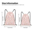 thumbnail image 5 of Yiaed Rabbit Sunflower Print Drawstring Bags Drawstring Backpack Bulk String Back Pack Gym Sport Bag-Small, 5 of 5