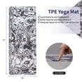 thumbnail image 4 of Sylchomon 72 x 24 Inches Non Slip Yoga Mat for Women Multi Functional Exercise Mat for Yoga Pilates Stretching Bodywork Comfortable Durable TPE Foam Fitness Mat, 4 of 9