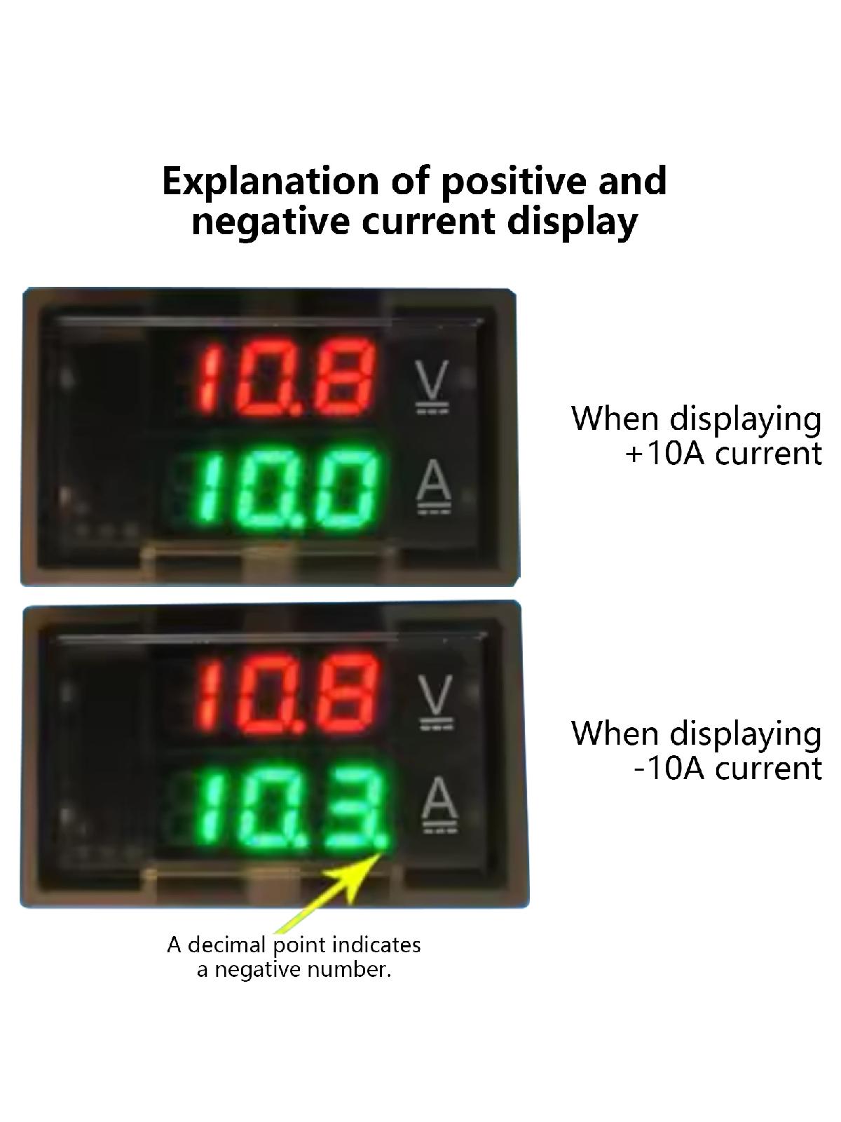 DC0-300V 50A 100A 200A 400A Dual Display Digital Current Voltage Power Energy Meter Multimeter Ammeter Voltmeter