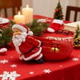 thumbnail image 4 of Santa Claus Candy Bowl,Christmas Candy Bowl Santa Candy Dish Holder Christmas Decoration,Santa Claus Candy Dish Table Xmas Decor, Tabletop Santa Figurine, for Nuts, Treats, Table Ornament Or Gift, 4 of 9