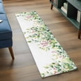 thumbnail image 4 of Rustic Green Area&nbsp;Rug 2x6ft Eucalyptus Leaf Red Fruit Watercolor Botanical Non-Slip&nbsp;Washable Square&nbsp;Rugs Soft Felt Indoor Floor Mat for Bedroom Kitchen Living Room Bathroom, 4 of 9