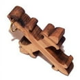 thumbnail image 2 of Fleur-de-lis Cross Olive wood Laser (8cm or 3.15" long ), 2 of 2