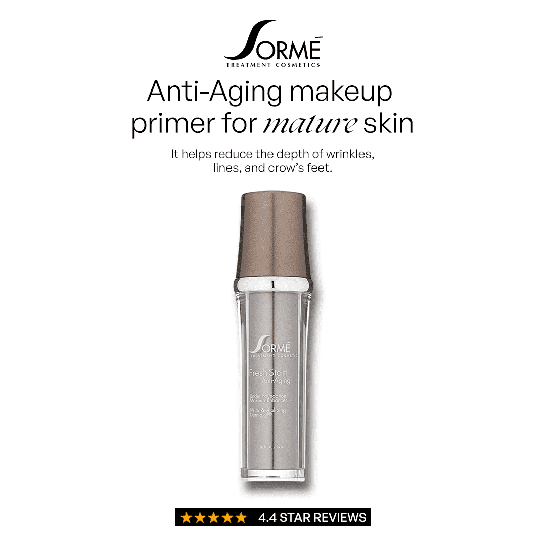 Sorme Fresh Start Under Foundation Makeup Enhancer,  Anti-Aging Face Primer for Mature Skin, Hydrating Primer with Dermaxyl, Vitamins A, C & E, Makeup Base for Normal, Dry & Sensitive Skin (25ml)