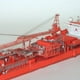 thumbnail image 3 of Modelo de Papel 3D 1/400 FPSO Cisterna de Producción Flotante en Mar Perfecl, 3 of 6